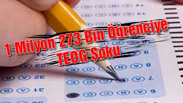 1 Milyon 273 Bin Öğrenciye TEOG Şoku