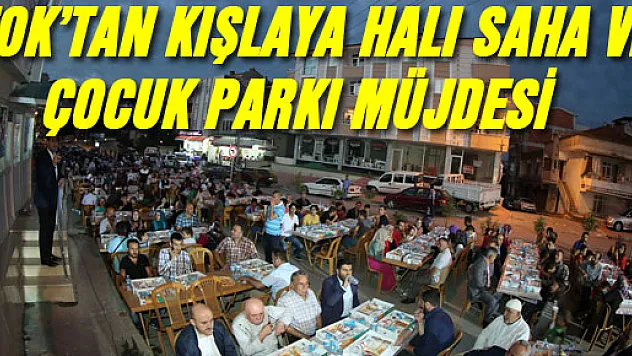 TOK'TAN KIŞLAYA HALI SAHA VE ÇOCUK PARKI MÜJDESİ
