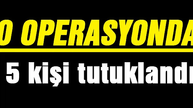 17 BİN 659 ADET UYUŞTURUCU HAP İLE YAKALANAN 5 KİŞİ TUTUKLANDI
