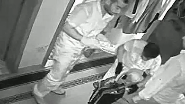 Kasa hırsızlığı güvenlik kamerasında