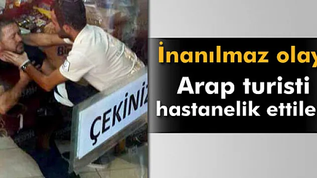 Geç gelen yemeği istemeyen Arap turisti dövdüler