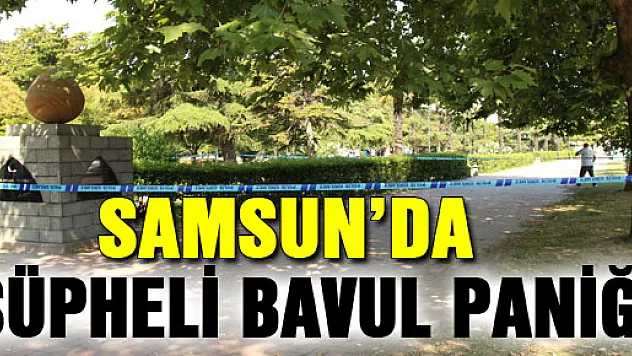 SAMSUN'DA ŞÜPHELİ BAVUL PANİĞİ