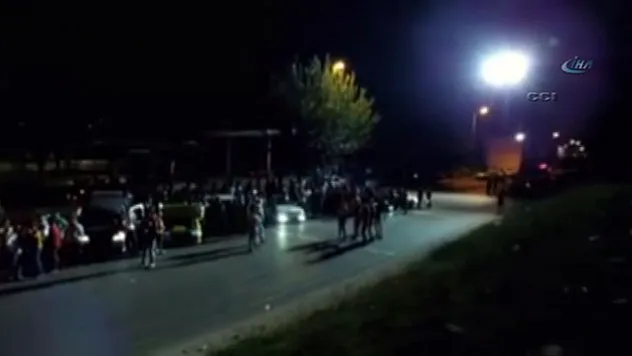 Film setindeki sahne gerçeğe dönüştü