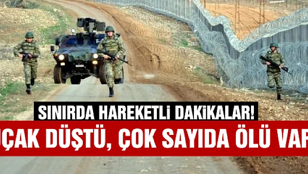 Suriye savaş uçağı Türkiye sınırına düştü!