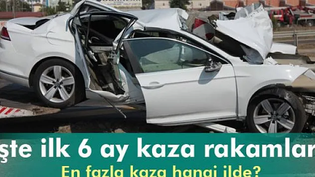 İlk 6 ayda 190 binden fazla kaza: 559 ölü !