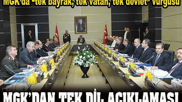MGK Toplantısı bitti