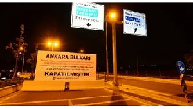 Ankara Bulvarı ve yan yolları açıldı