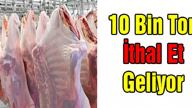 10 Bin Ton İthal Et Geliyor