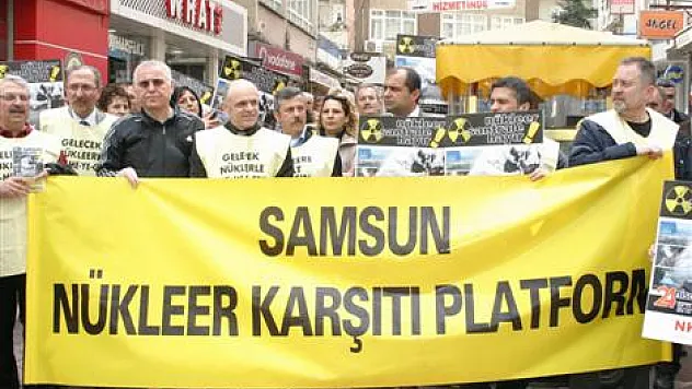 Samsun'da nükleer karşıtı eylem