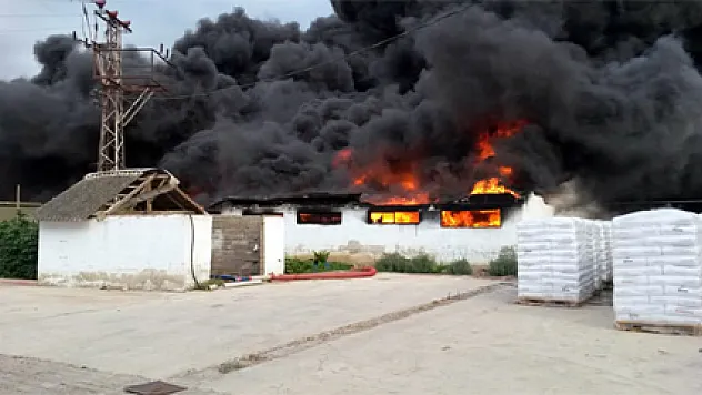 Ambalaj fabrikasındaki yangın korkuttu
