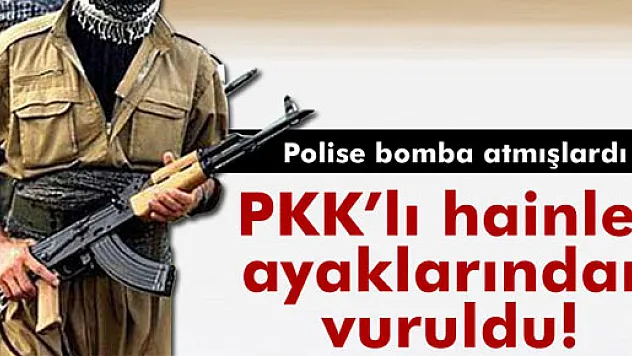 Polis bomba atan 5 kişiyi ayağından vurarak yakaladı
