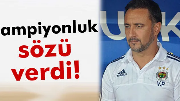 Vitor Pereira'dan şampiyonluk sözü