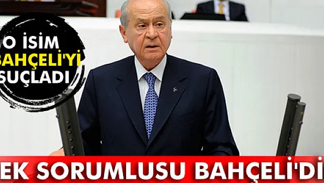 Akdoğan: 'Seçimin tek sorumlusu Bahçeli'dir'