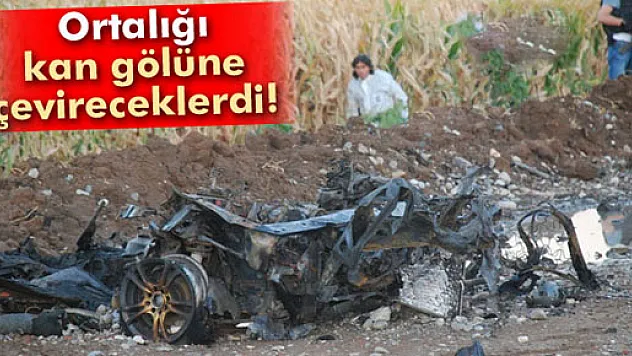 Bomba yüklü patlatılan araçtan cephanelik çıktı