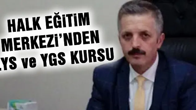 Halk Eğitim'den YGS ve LYS Hazırlık Kursu
