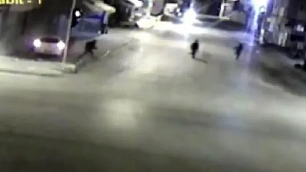 Kaza yaptıkları otomobili bırakıp, koşarak kaçtılar