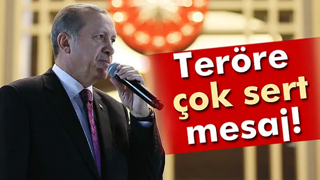 Erdoğan'dan çok sert terör mesajı