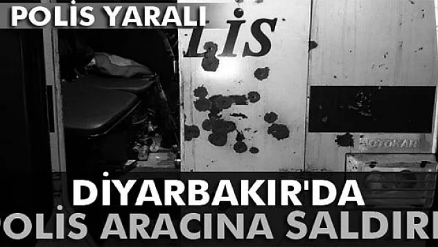 Diyarbakır'da zırhlı polis aracına saldırı! 2 polis memuru yaralandı