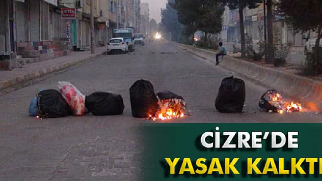 Cizre'de sokağa çıkma yasağı kalktı