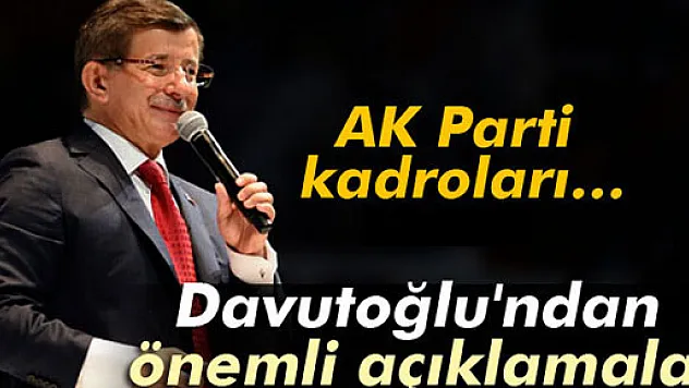 Davutoğlu'ndan önemli açıklamalar