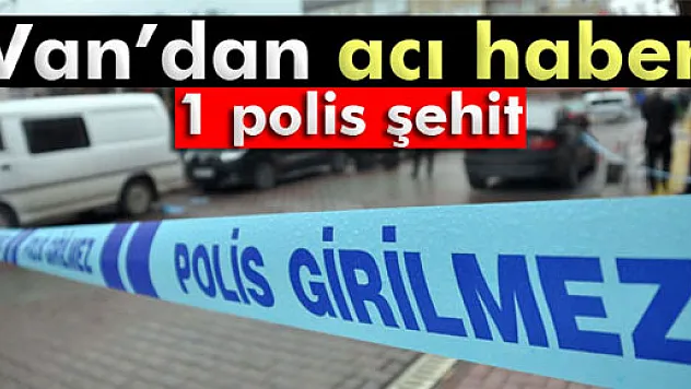 Van'da trafik kazası: 1 şehit