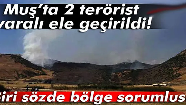 Muş'ta 2 terörist yaralı ele geçirildi