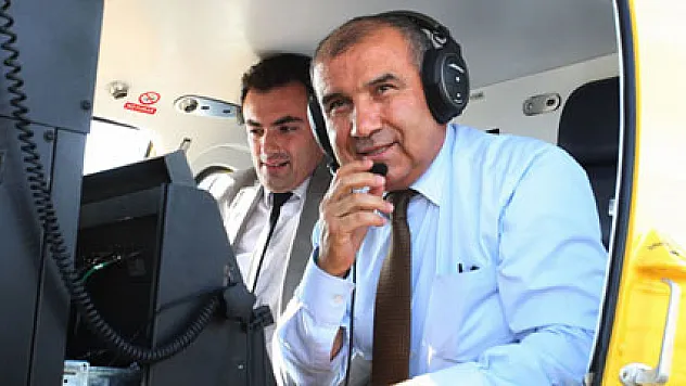 Bakan Alaboyun'dan enerji hatlarına helikopterli denetim