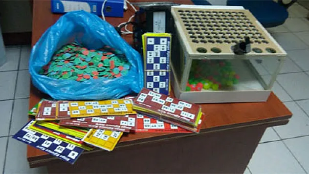 Mersin'de tombala operasyonu