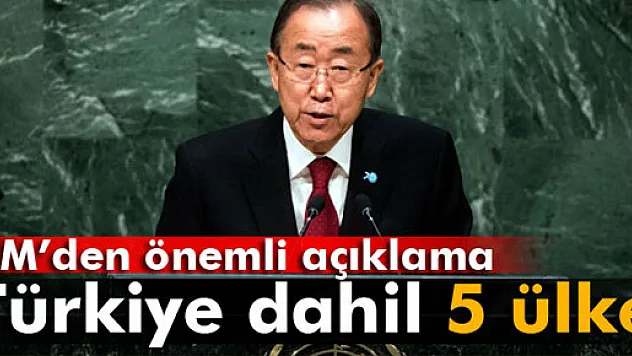Ban Ki-mun Suriye krizinin çözümünde 5 ülkeyi işaret etti