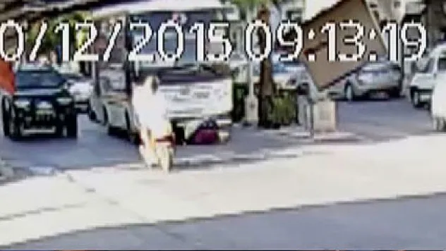 Feci kaza güvenlik kamerasında