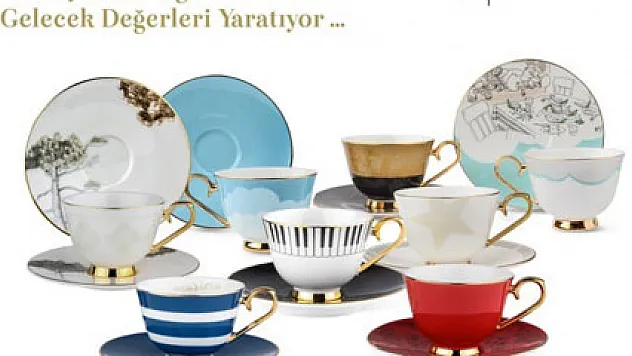 Geliri Unicef'e bağışlanacak kahve fincanları tanıtıldı