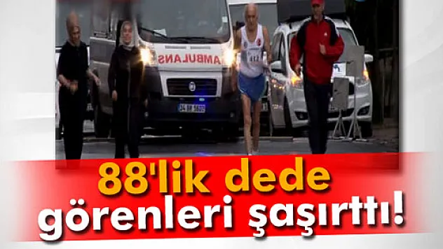 88'lik dede Cumhuriyet Koşusu'na damga vurdu