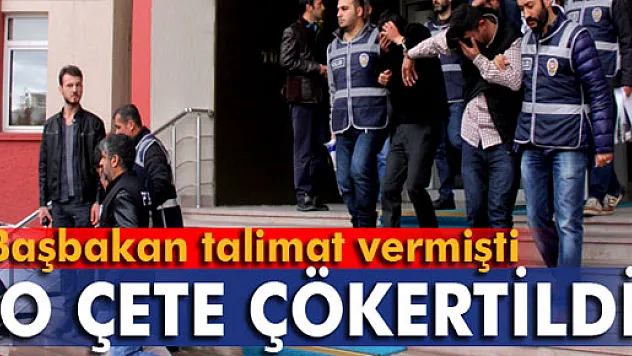 İş yerini soyan 12 kişilik çete başbakanın talimatıyla çökertildi