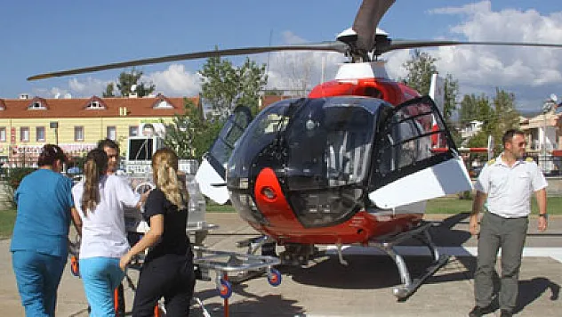 Üç günlük bebek umuda uçtu