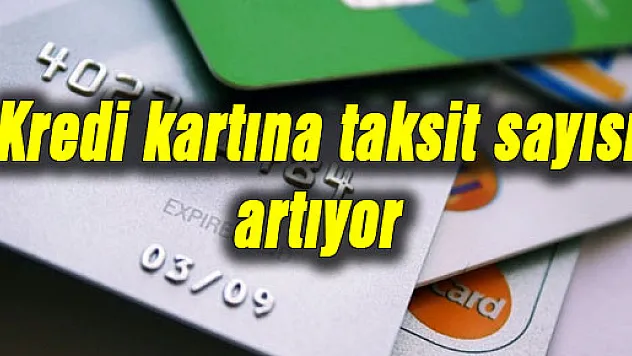 Kredi kartına taksit sayısı artıyor