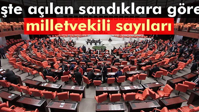 1 Kasım 2015 seçimine göre partilerin milletvekili sayısı