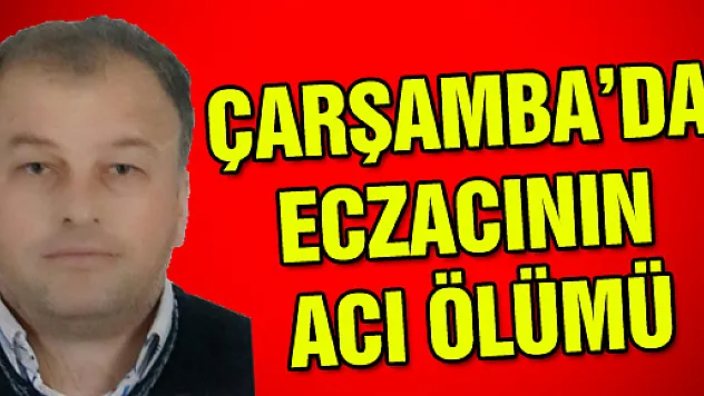Çarşamba'da eczacının acı sonu