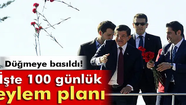 İşte 100 günlük eylem planı