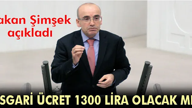 Maliye Bakanı Şimşek'ten asgari ücret açıklaması