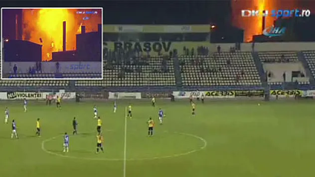 Maç sırasında şiddetli patlama!