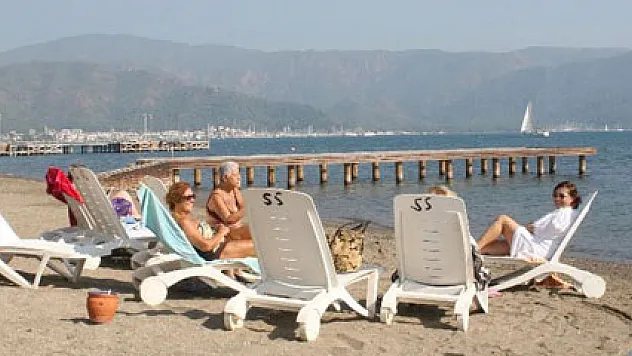 Marmaris'te kasım ayında deniz keyfi