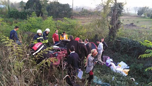 Terme'de trafik kazası:5 yaralı