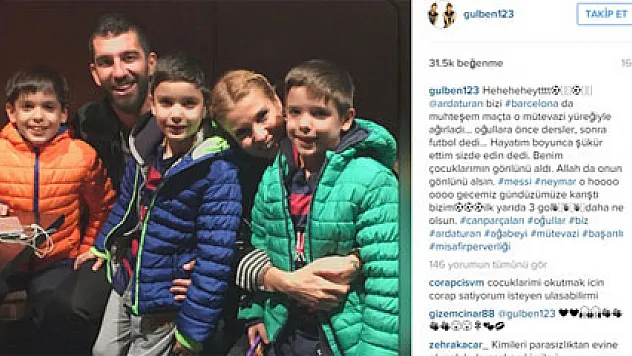 Gülben Ergen'den Arda'ya dua