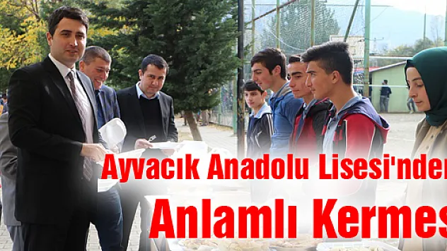 Ayvacık Anadolu Lisesi'nden Anlamlı Kermes