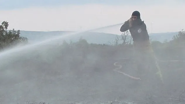 Sığınmacıların yaktığı ateş yangına dönüştü