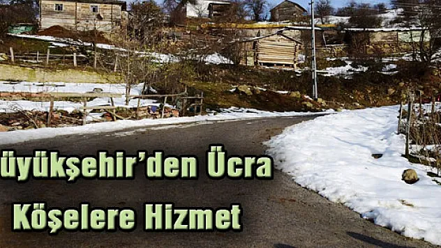 Büyükşehir'den Ücra Köşelere Hizmet 