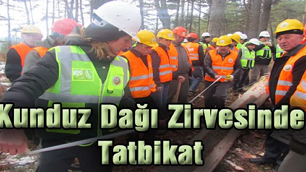 Kunduz Dağı Zirvesinde Tatbikat