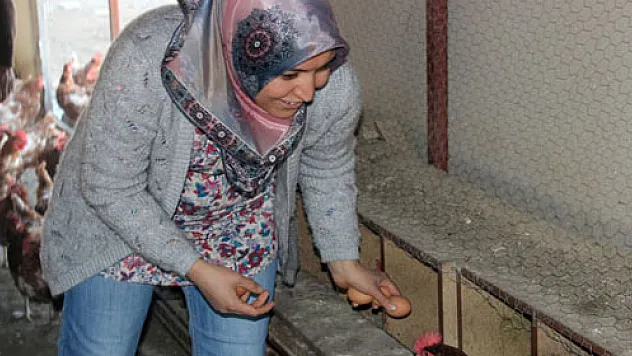 Çocuklarının yumurta ihtiyacı anneye çiftlik kurdurdu