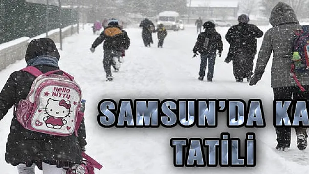 SAMSUN'DA KAR TATİLİ