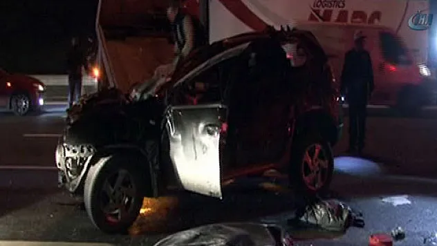 TEM'de ölümlü kaza!